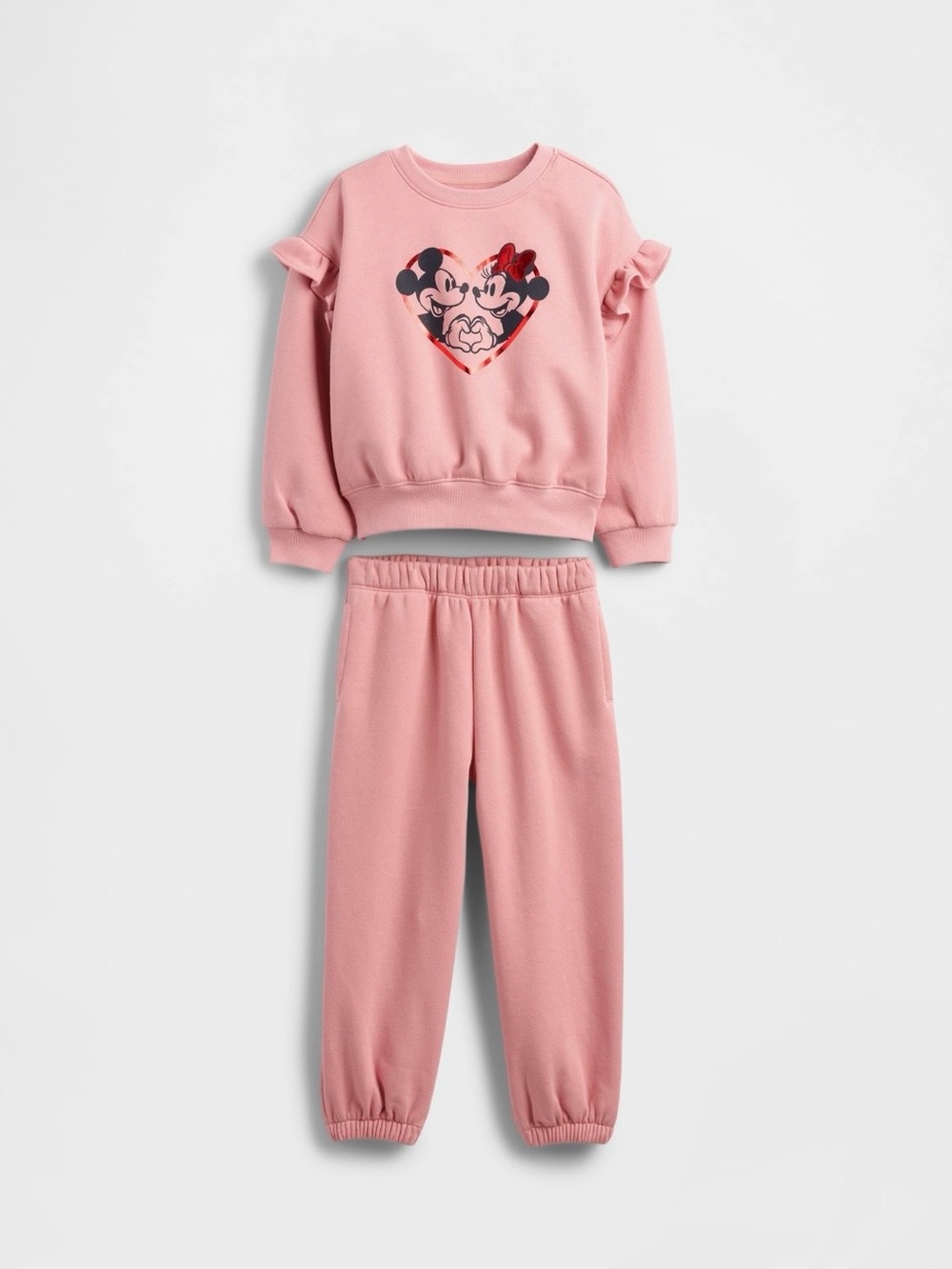 GAP Mickey & Minnie Mouse Sweatshirt and Joggers Set Toddler Girls’ 2T